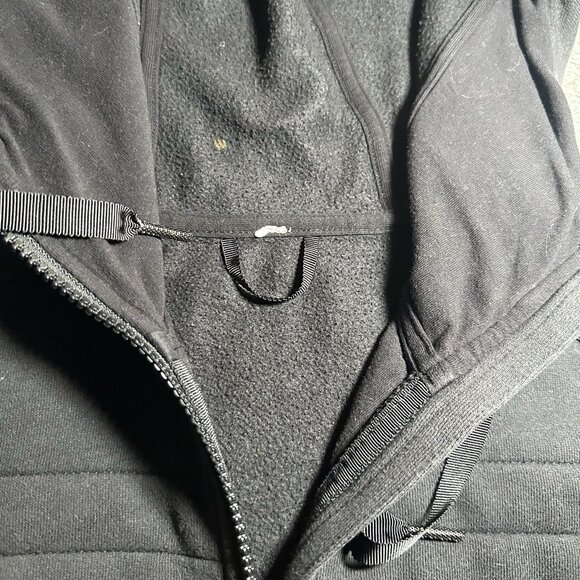 LULULEMON Fleece Be True Hoodie Jacket Womens 8 Black Full Zip - Picture 5 of 12